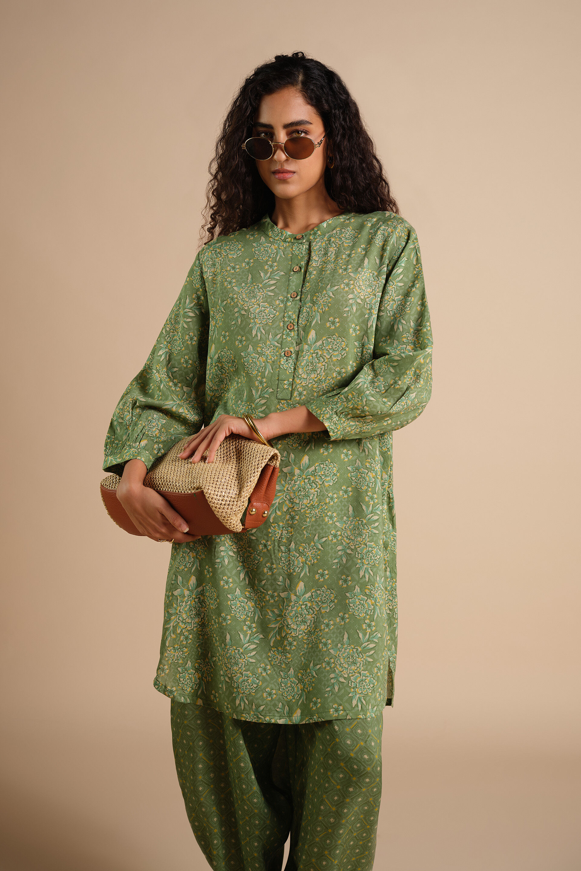 Green Bahar Co-ord, Sage Green, image 3